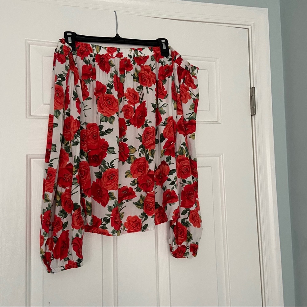 Plus size off the shoulder